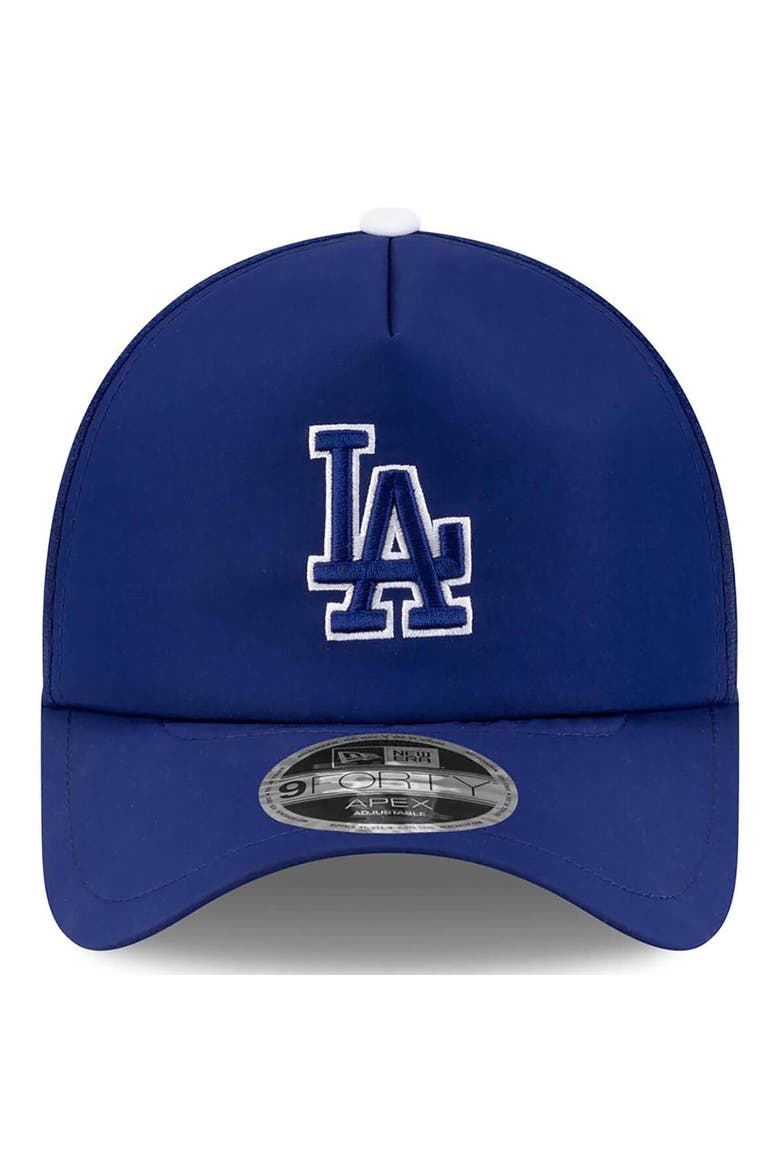 Men's New Era Royal Los Angeles Dodgers 2026 Batting Practice Apex 9FORTY Adjustable Trucker Hat, Alternate, color, Royal