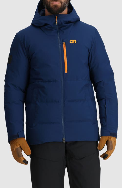 Outdoor Research Snowcrew 700 Fill Power Down Hooded Jacket in Cenote 