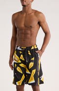 BOSS Print Swim Trunks