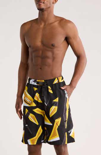 BOSS Print Swim Trunks