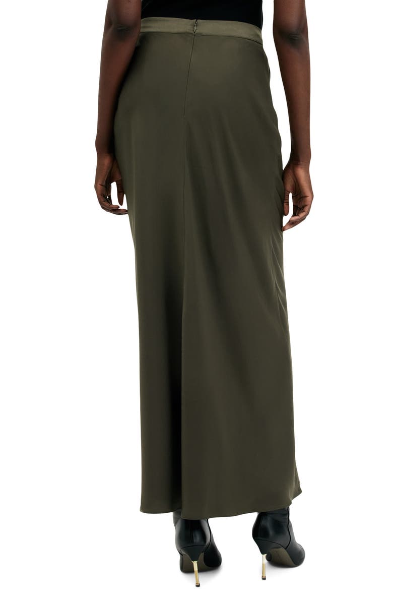 AllSaints Alexia Ruched Skirt, Alternate, color, Tarmac Green