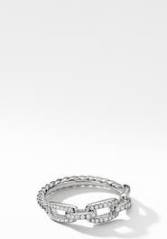 David Yurman Stax Diamond Chain Ring