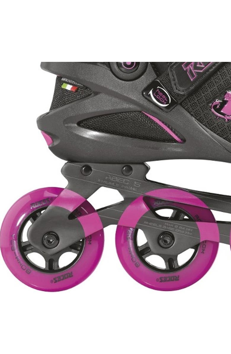 Roces PIC TIF Womens Inline Skates, Alternate, color, Black/Fuschia