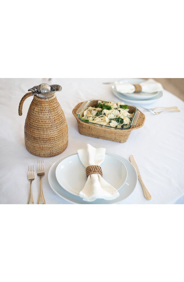 Artifacts Trading Company<sup>™</sup> Artifacts Rattan Oval Napkin Rings - 6 piece set, Alternate, color, Honey Brown