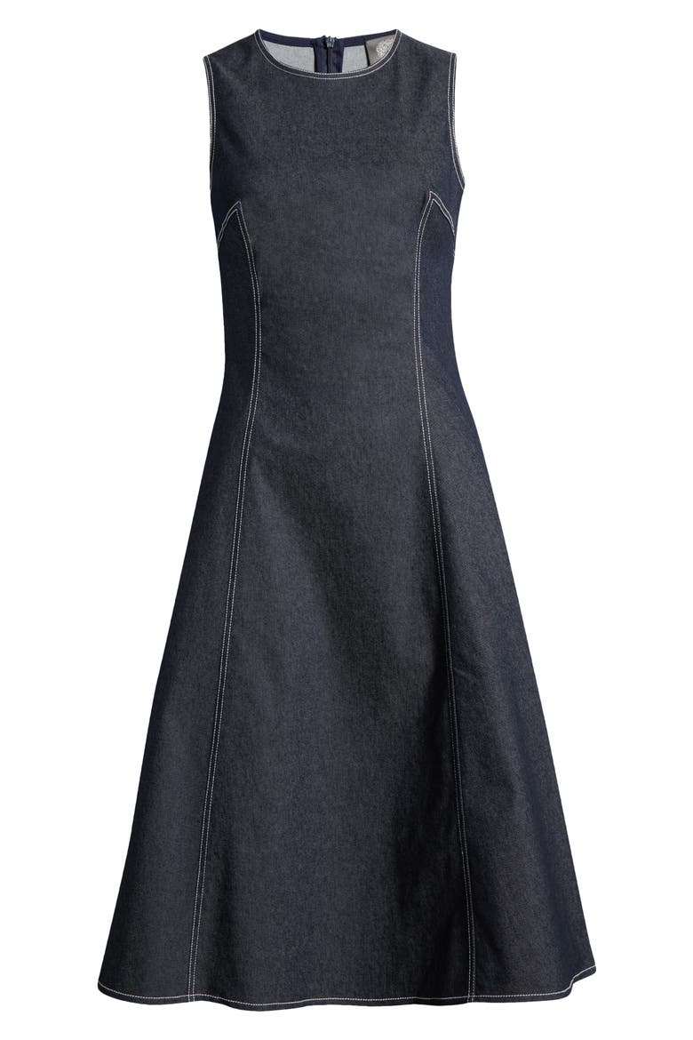 vince camuto denim dress Vince Camuto Women's Sleeveless Midi Dress - Blue