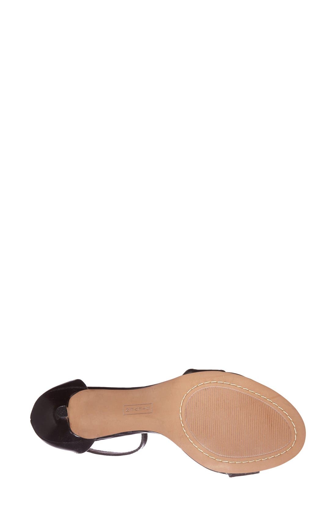Steven by Steve Madden 'Viienna' Ankle Strap Sandal, Alternate, color, BLACK LEATHER