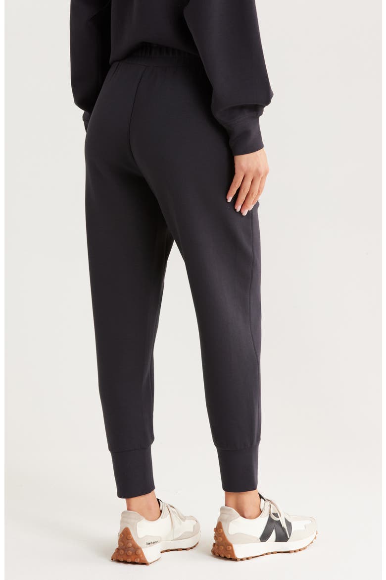 Soft Luxe High Waist Joggers, Alternate, color, BLACK