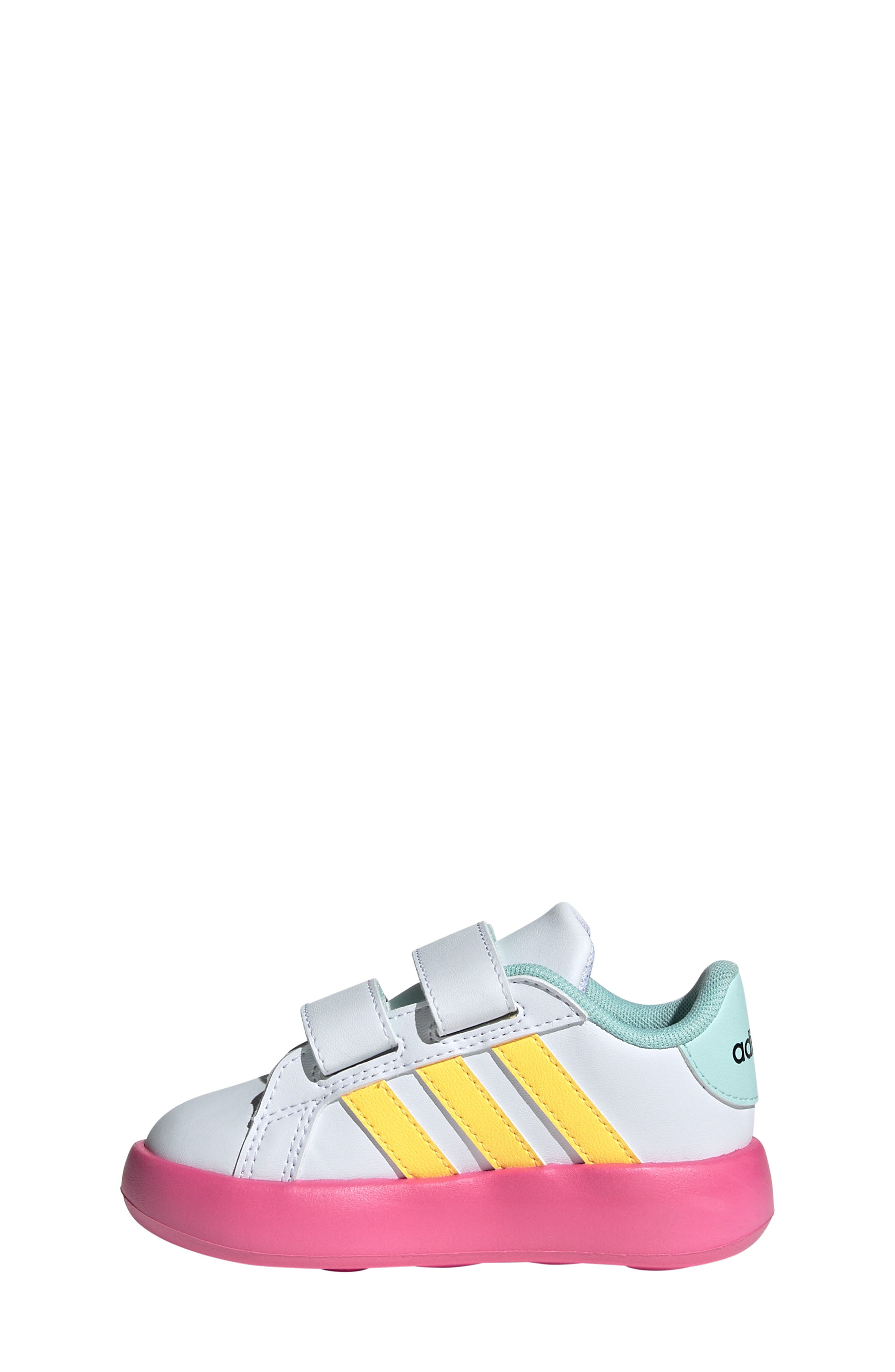 adidas x Disney<sup>®</sup> Kids' Minnie Mouse Grandcourt Sneaker, Alternate, color, 