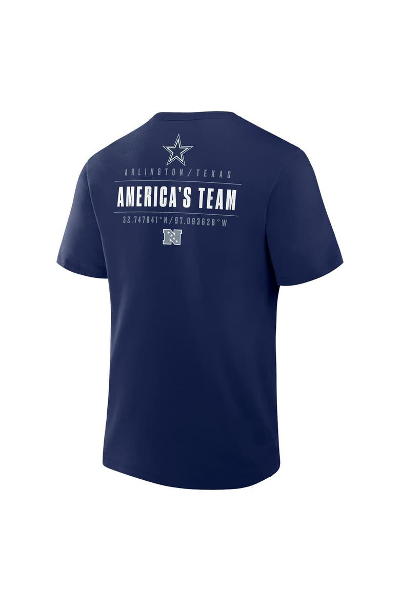 Men's Fanatics Navy Dallas Cowboys Passing Pocket Legacy T-Shirt, Alternate, color, Navy