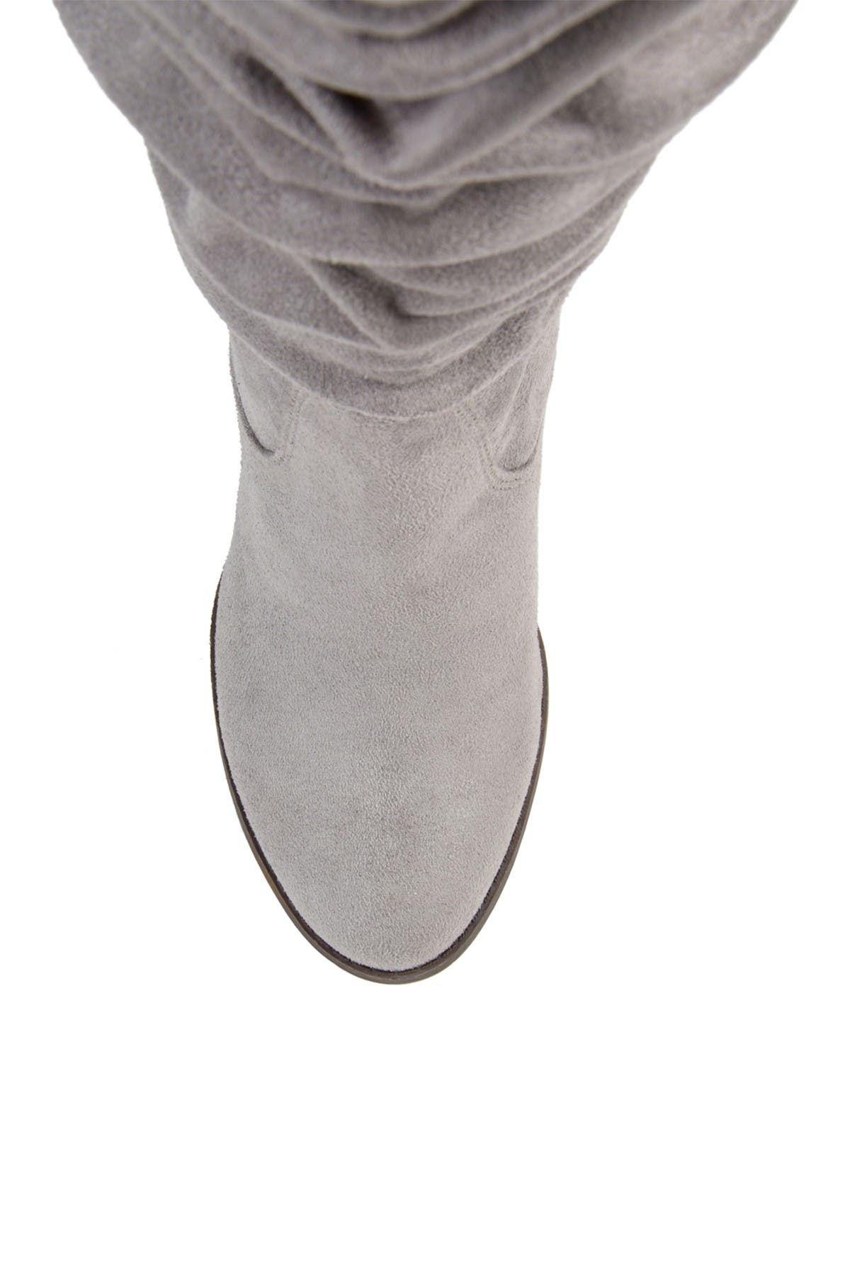 Journee Collection JOURNEE Aneil Ruched Tall Boot, Alternate, color, Grey