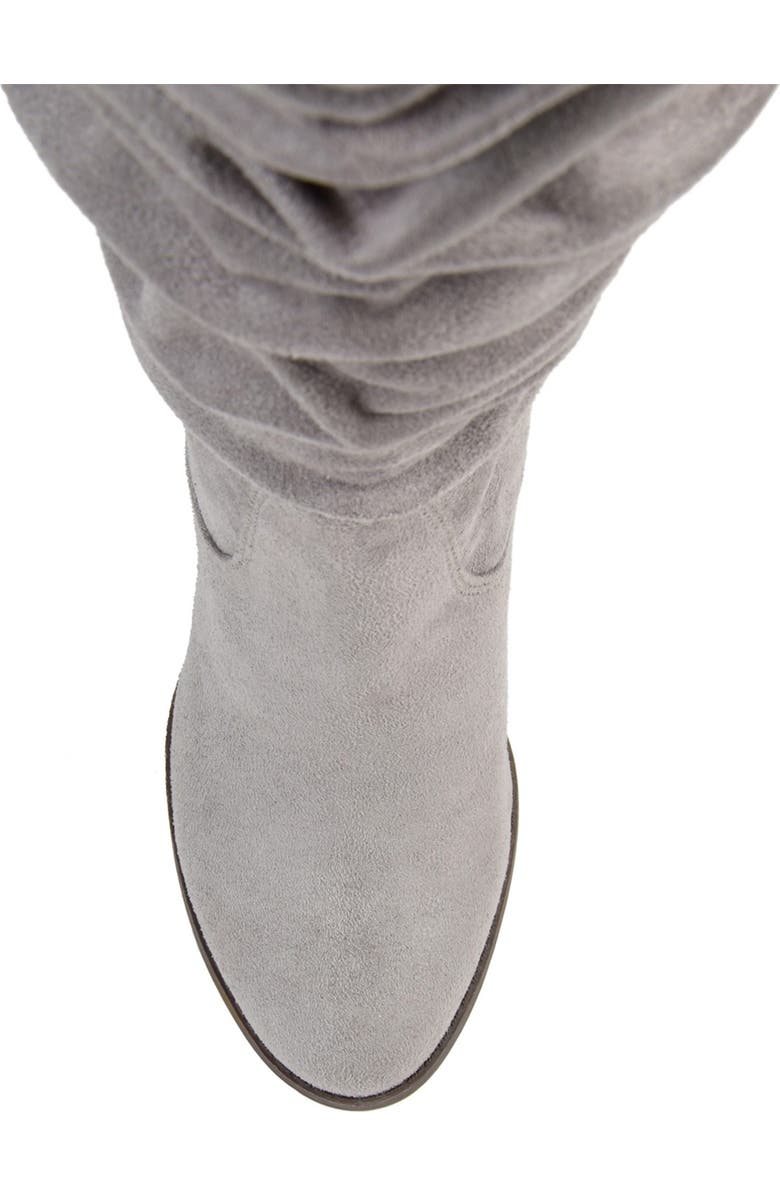 Journee Collection JOURNEE Aneil Ruched Tall Boot, Alternate, color, Grey