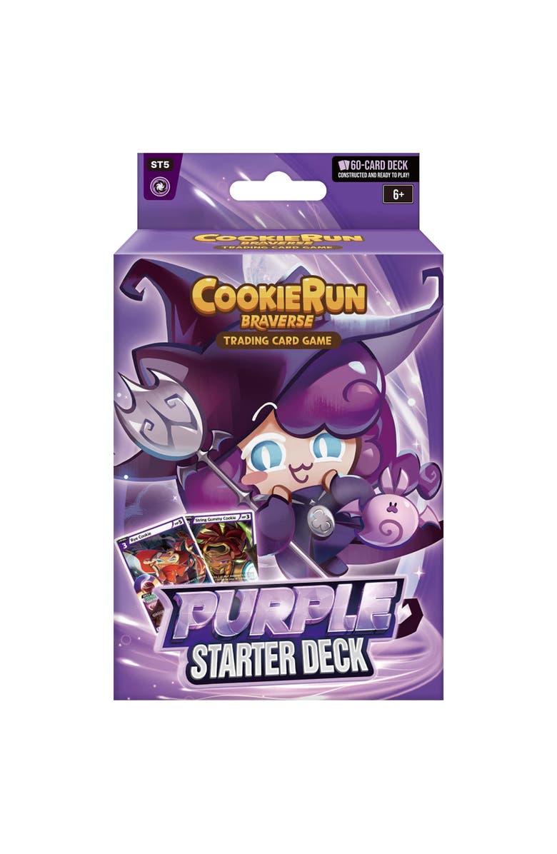 DevSisters CookieRun Braverse Trading Card Game, Starter Deck Purple, Complex Game Play, Main, color, Multicolored
