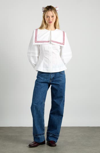Damson Madder Elise Sailor Blouse | Anthropologie