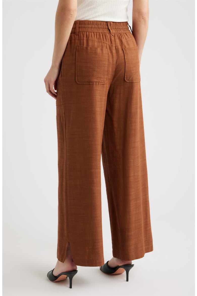 Skyrise Wide Leg Pants, Alternate, color, PECAN