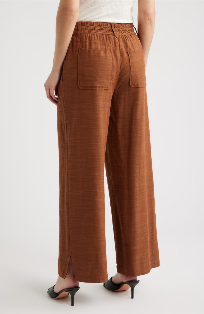 Wit & Wisdom Skyrise Wide Leg Pants, Alternate, color, Pecan