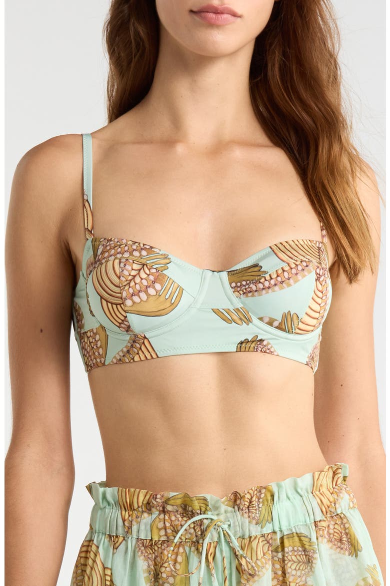 Zahara Bra Cup Bikini Top, Main, color, WATER BLOSSOMS