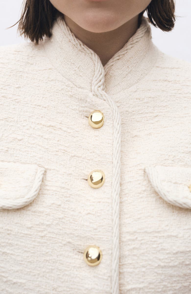 MANGO Tweed Jacket, Alternate, color,