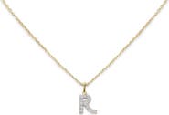 Monica Vinader Lab Grown Diamond Initial Pendant Necklace