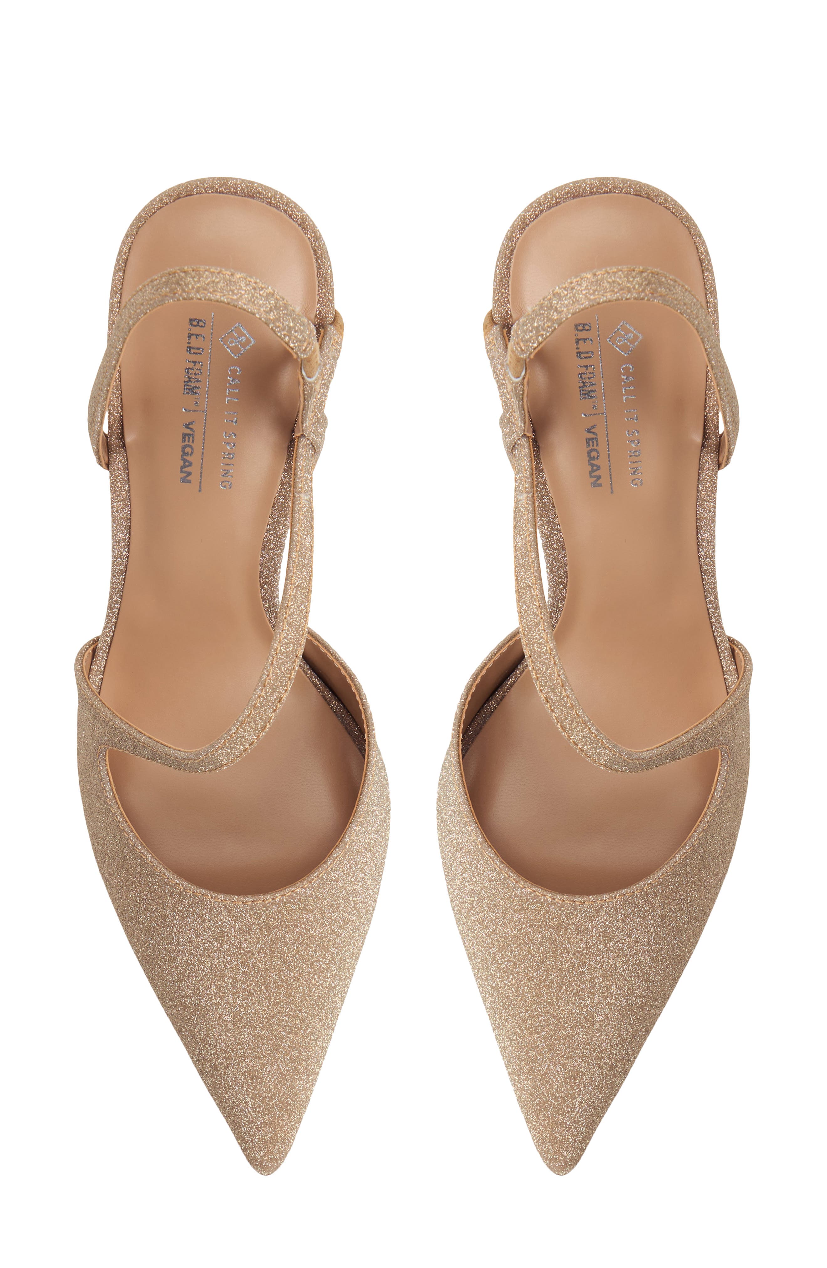 Call It Spring By Aldo Amayah Stiletto Slingback Pump, Alternate, color, Bronze