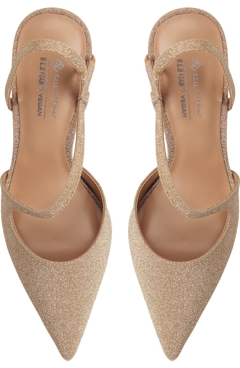 Call It Spring By Aldo Amayah Stiletto Slingback Pump, Alternate, color, Bronze