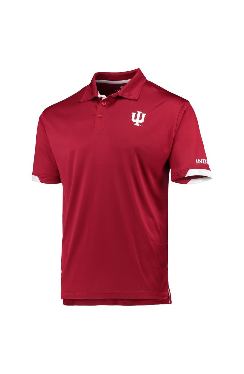 COLOSSEUM Men's Colosseum Crimson Indiana Hoosiers Santry Lightweight Polo, Alternate, color, 