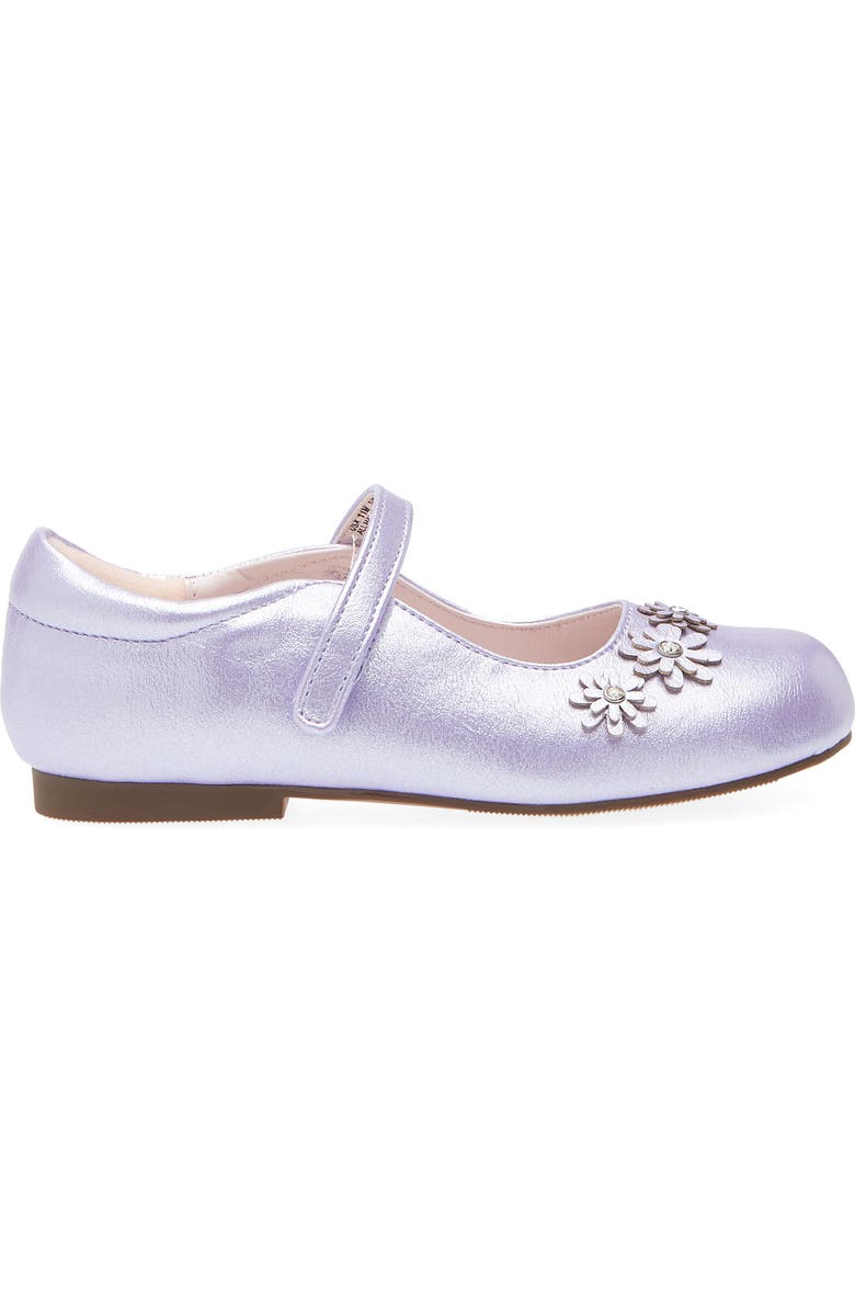 Nina Kids' Daisy Mary Jane Flat, Alternate, color, Light Purple Shimmer