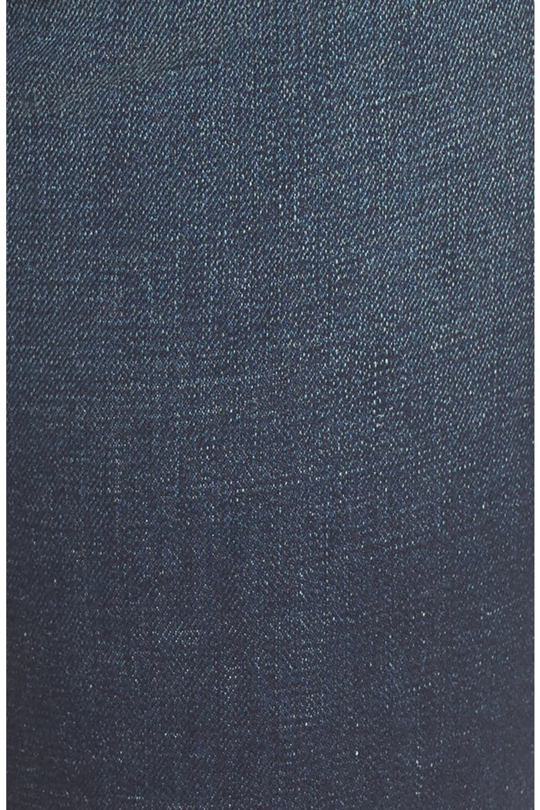 Chelsea Destroyed Slim Crop Jeans, Alternate, color, DARK WASH