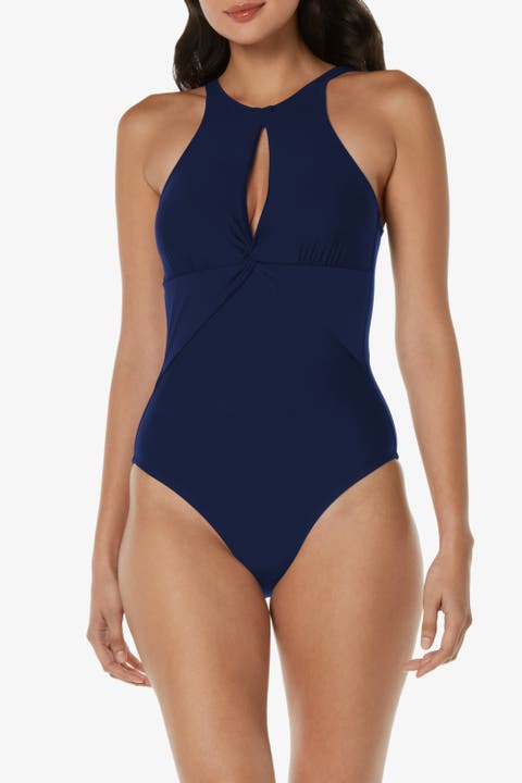High Neck One-piece
