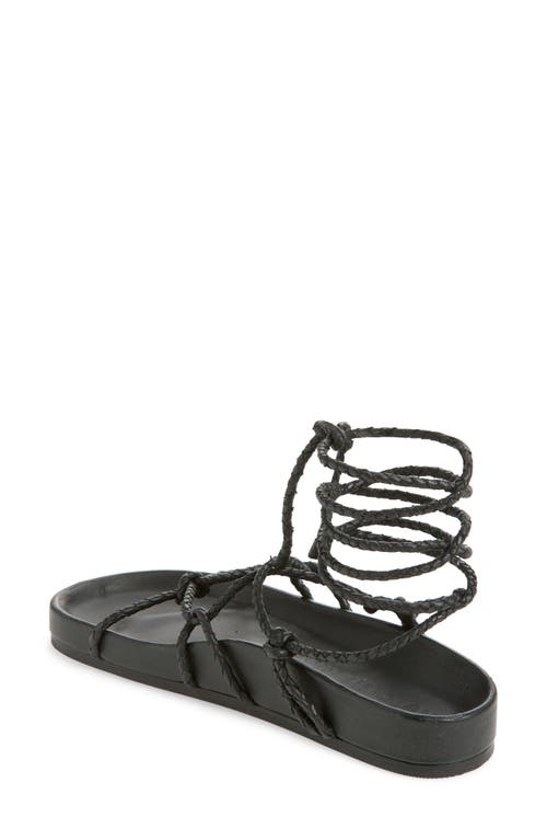 Reformation Margaux Braided Sandal In Black