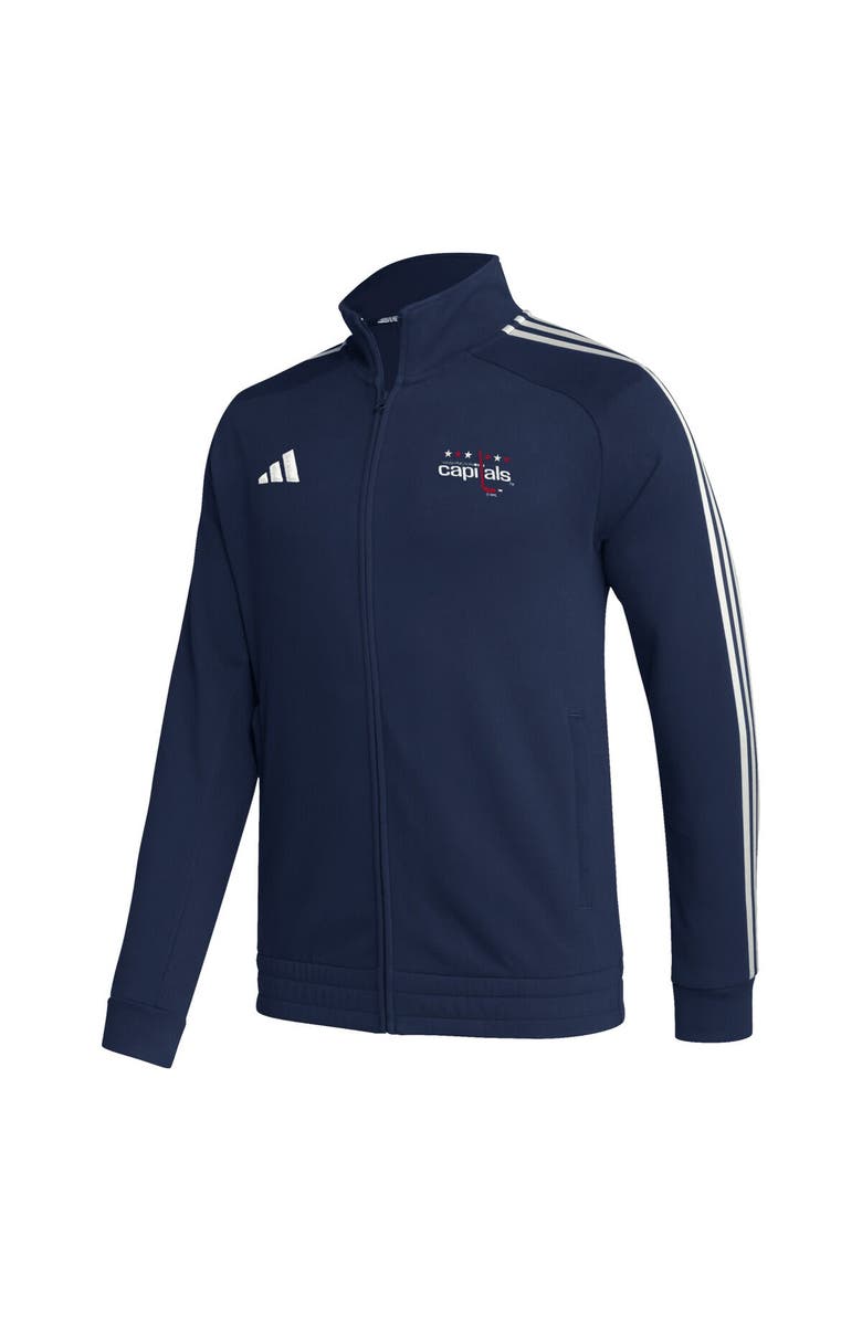 adidas Men's adidas  Navy Washington Capitals Raglan Full-Zip Track Jacket, Alternate, color, 