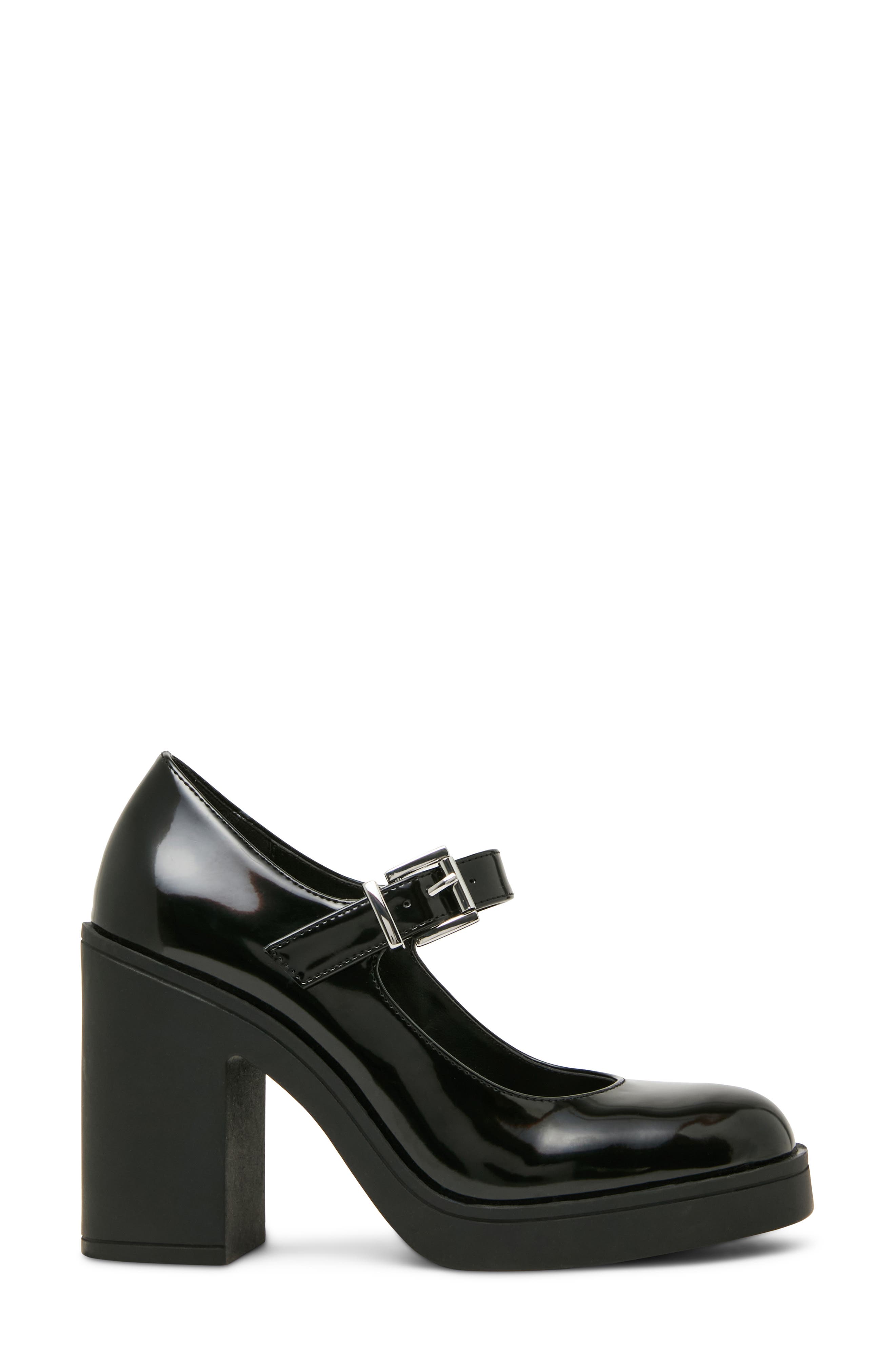 Daphne Mary Jane Faux Leather Pump, Alternate, color, BLACK BOX
