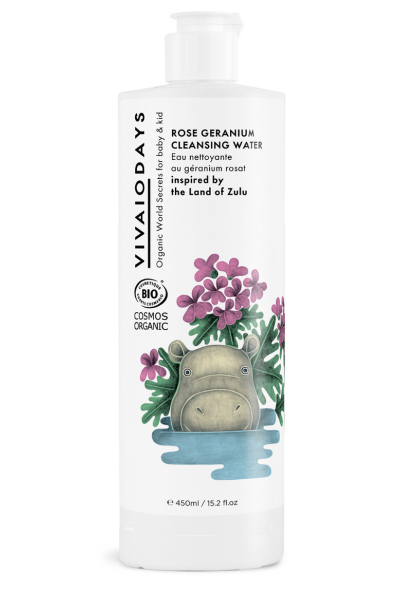 Geranium Micellar Cleansing Water, Main, color, White