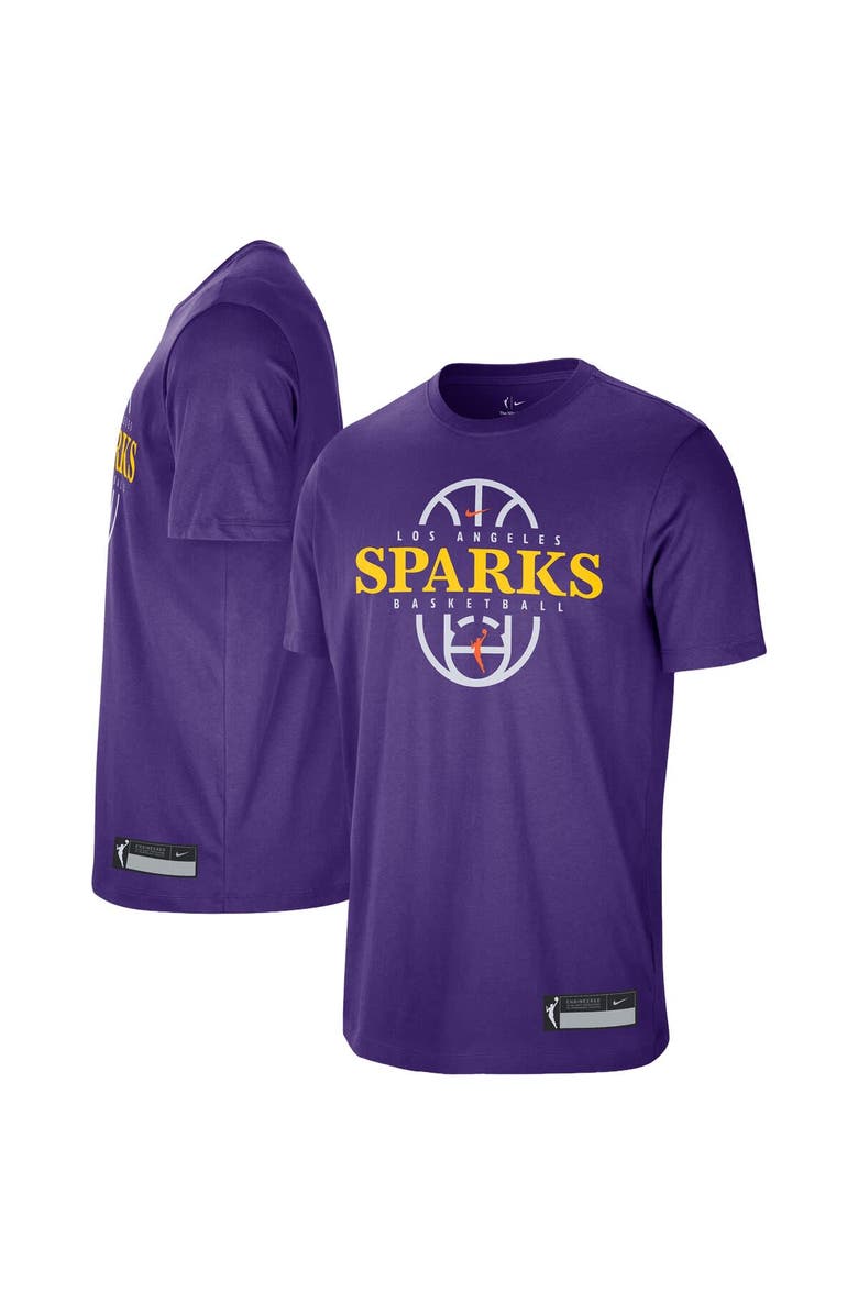 Nike Unisex Nike Purple Los Angeles Sparks 2026 On-Court Authentic Practice Premium T-Shirt, Alternate, color, Purple