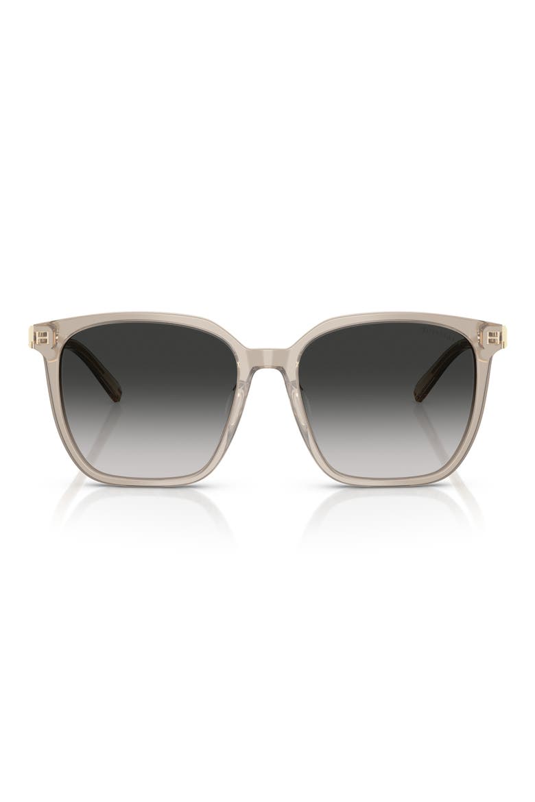 56mm Gradient Square Sunglasses, Main, color, OPAL TAUPE / GREY GRADIENT