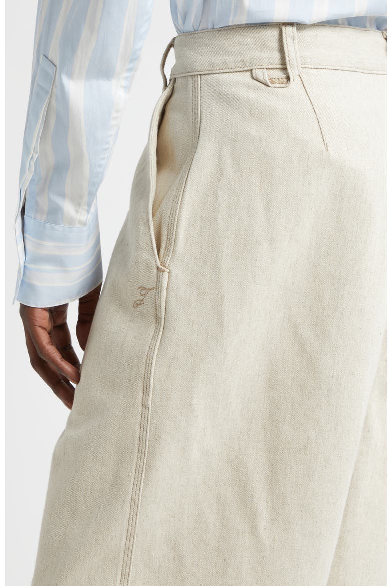 Le de-Nimes Paysan Straight Leg Jeans, Alternate, color, LIGHT BEIGE