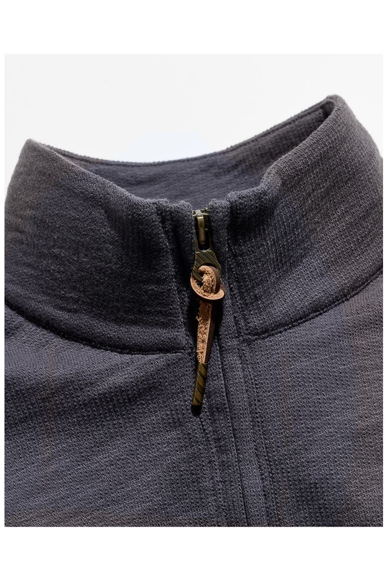 French Terry Half Zip Pullover, Alternate, color, ASPHALT
