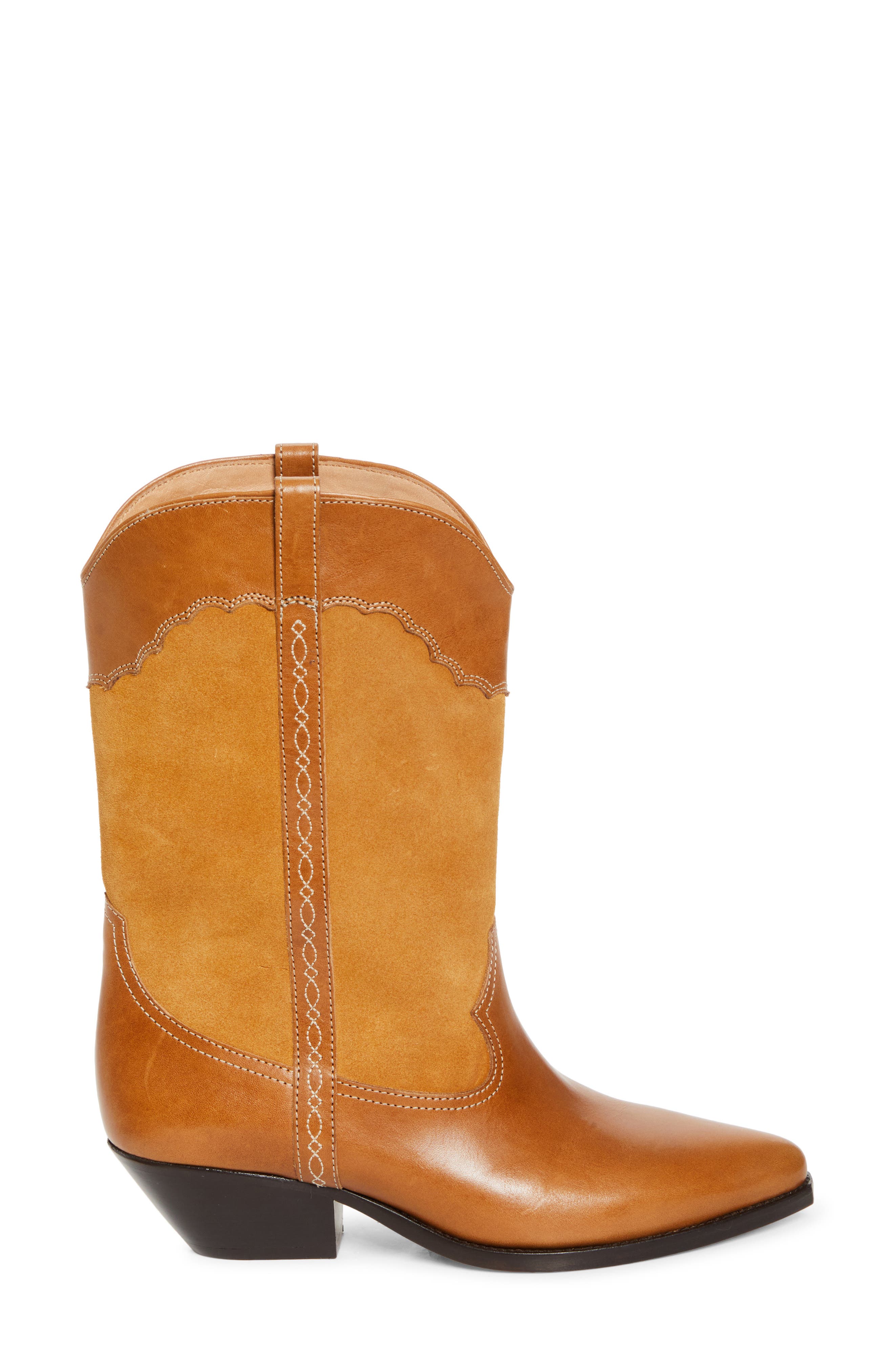 Isabel Marant Duerto Western Boot, Alternate, color, Chestnut