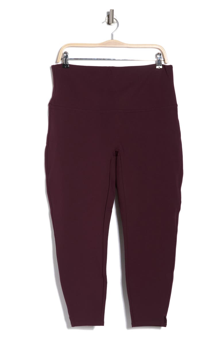 Ponte Ankle Length Leggings, Alternate, color, BRANDYWINE