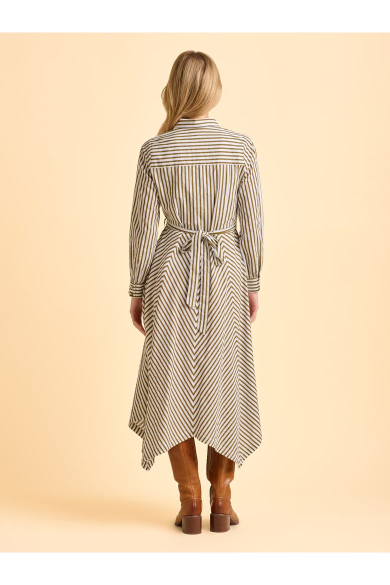Forrest Long Sleeve Shirt Midi Dress, Alternate, color, Green