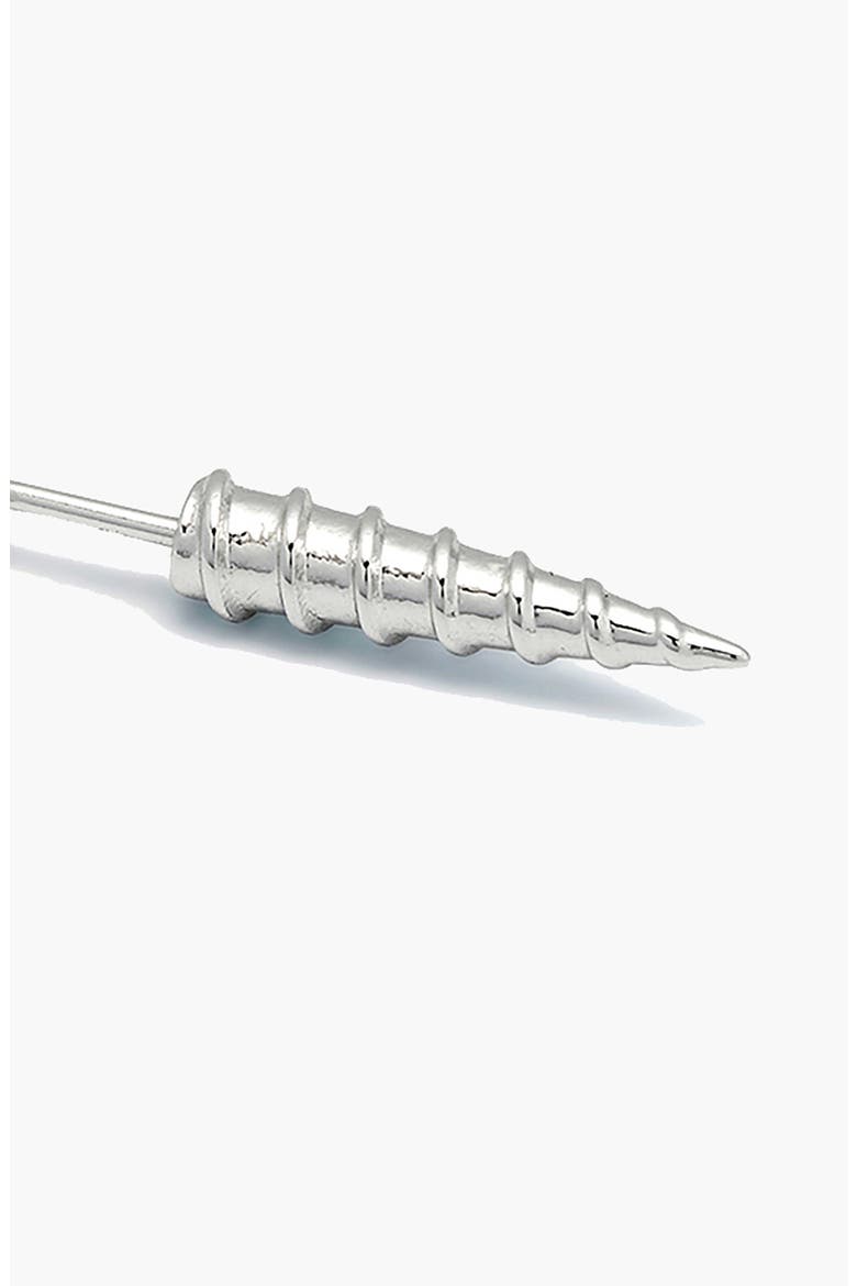 Screw Stud Earring In Silver, Alternate, color, Silver