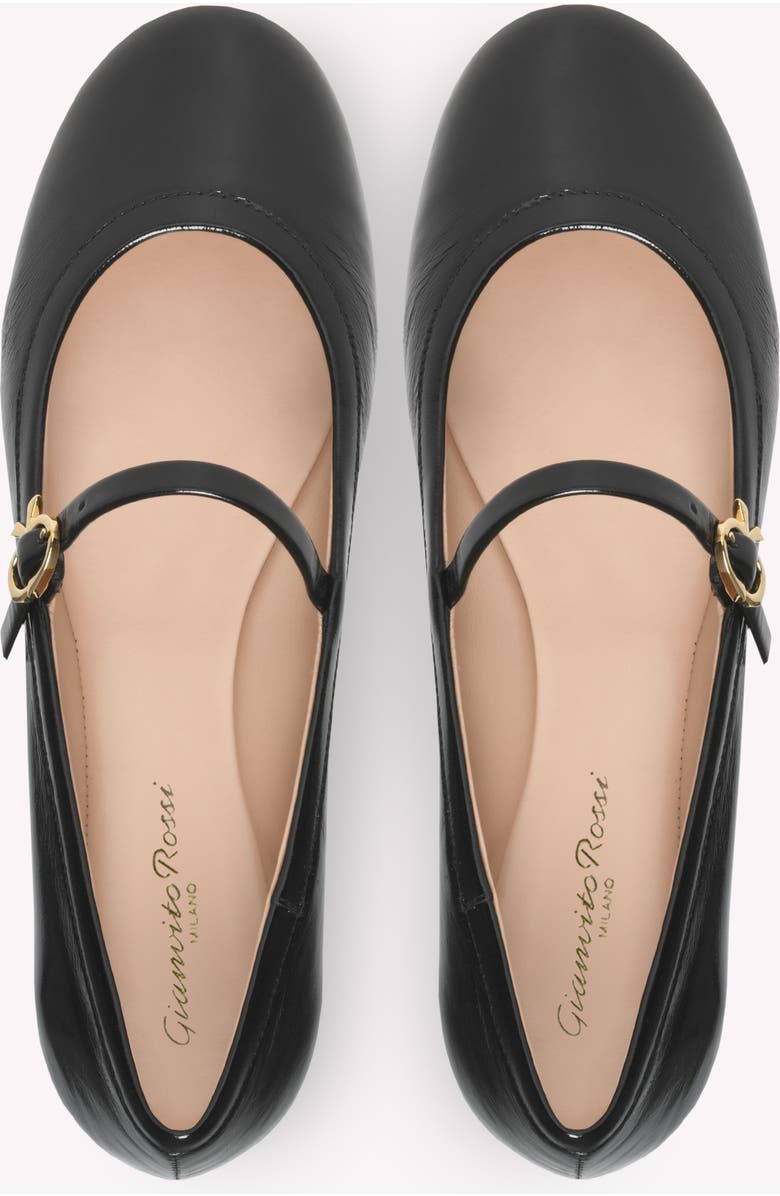 Gianvito Rossi Carla Ballerinas, Alternate, color, Black Nappa