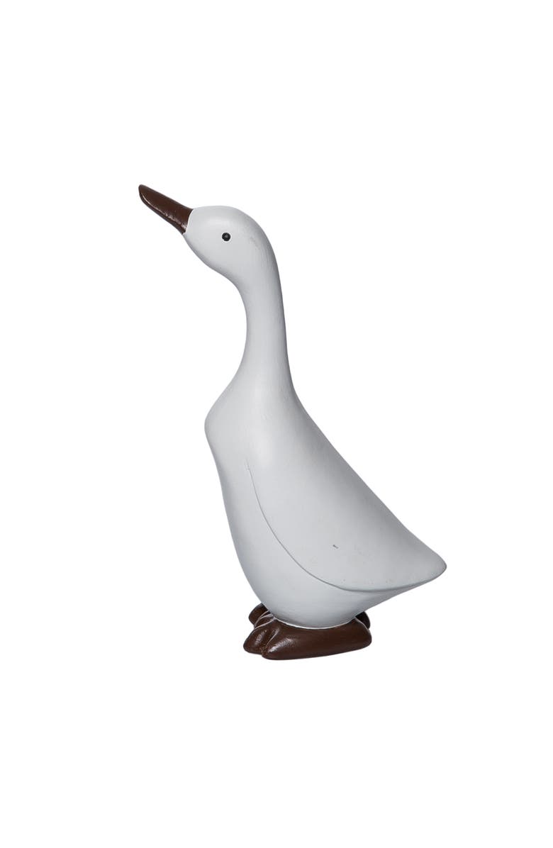 Transpac Resin Duck Figurine Multicolored for Spring Home Decor, Main, color,