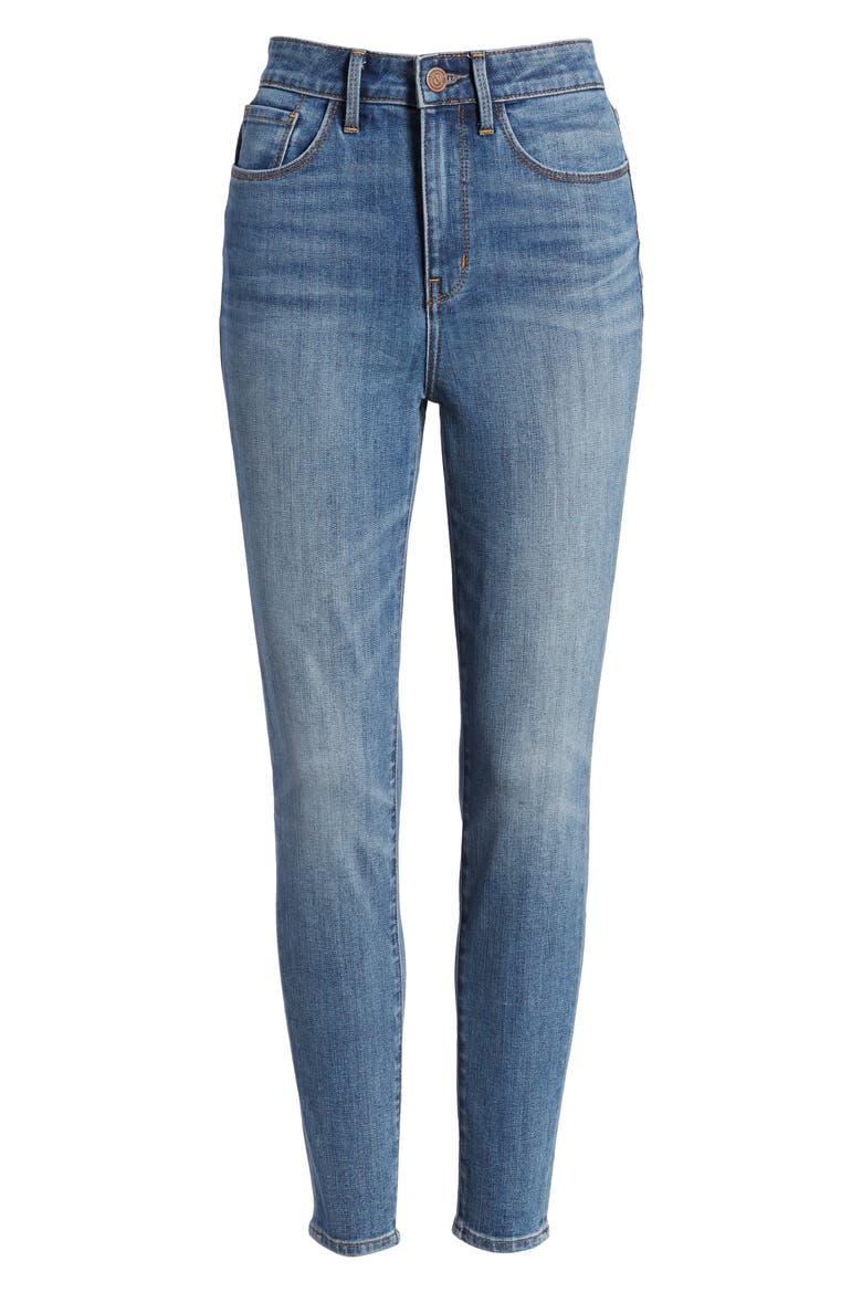 Charity High Waist Skinny Ankle Jeans, Alternate, color, RAIN DUSK WORN