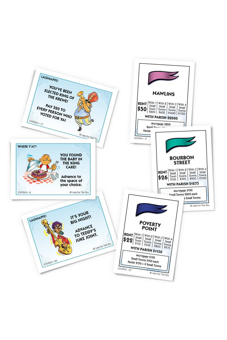 Louisiana Opoly Board Game, Alternate, color, Multicolored