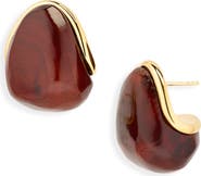 Jacquemus Les Mini Boucles Raisin Wooden Stud Earrings