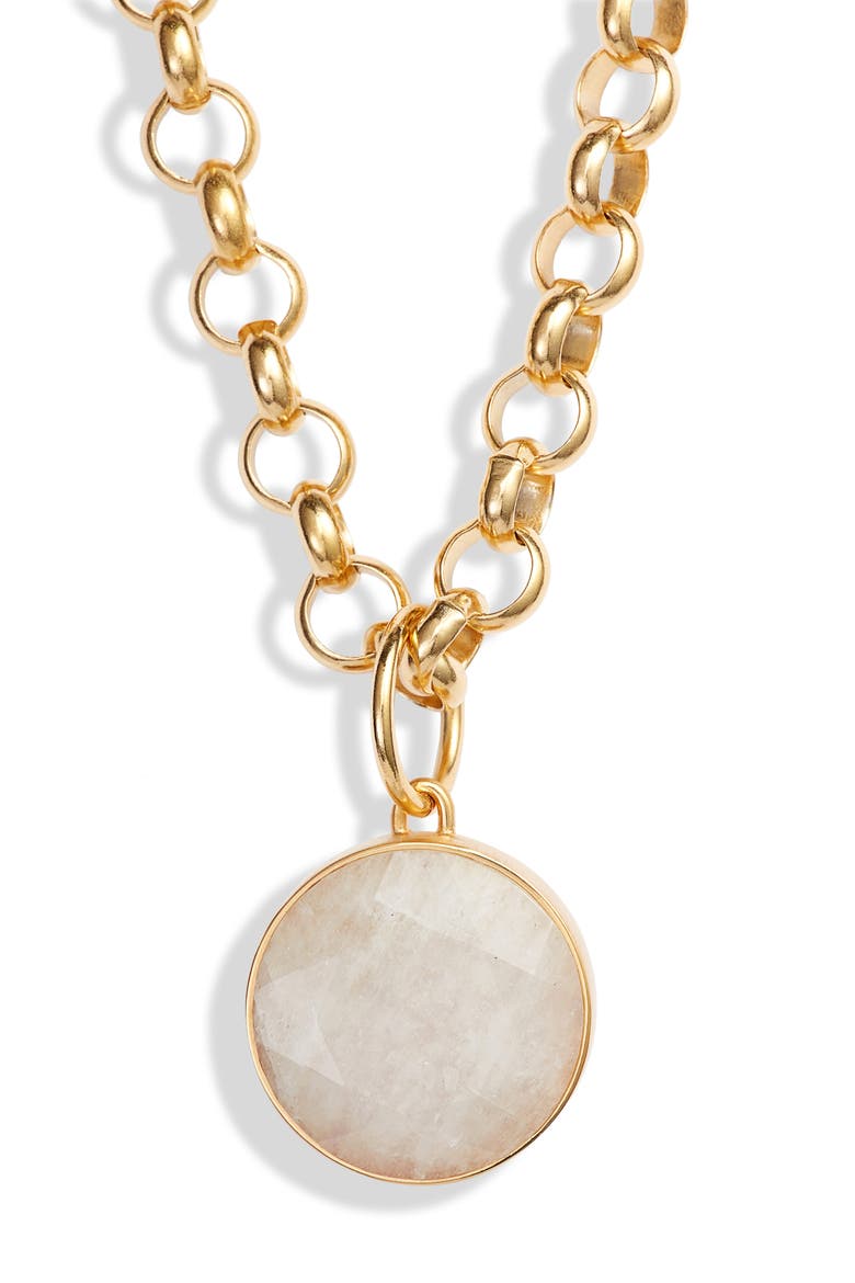Signature Collar Necklace, Main, color, MOONSTONE/ GOLD