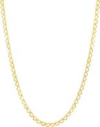 CANDELA JEWELRY Love Heart Chain Necklace