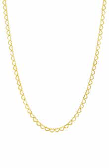 CANDELA JEWELRY Love Heart Chain Necklace
