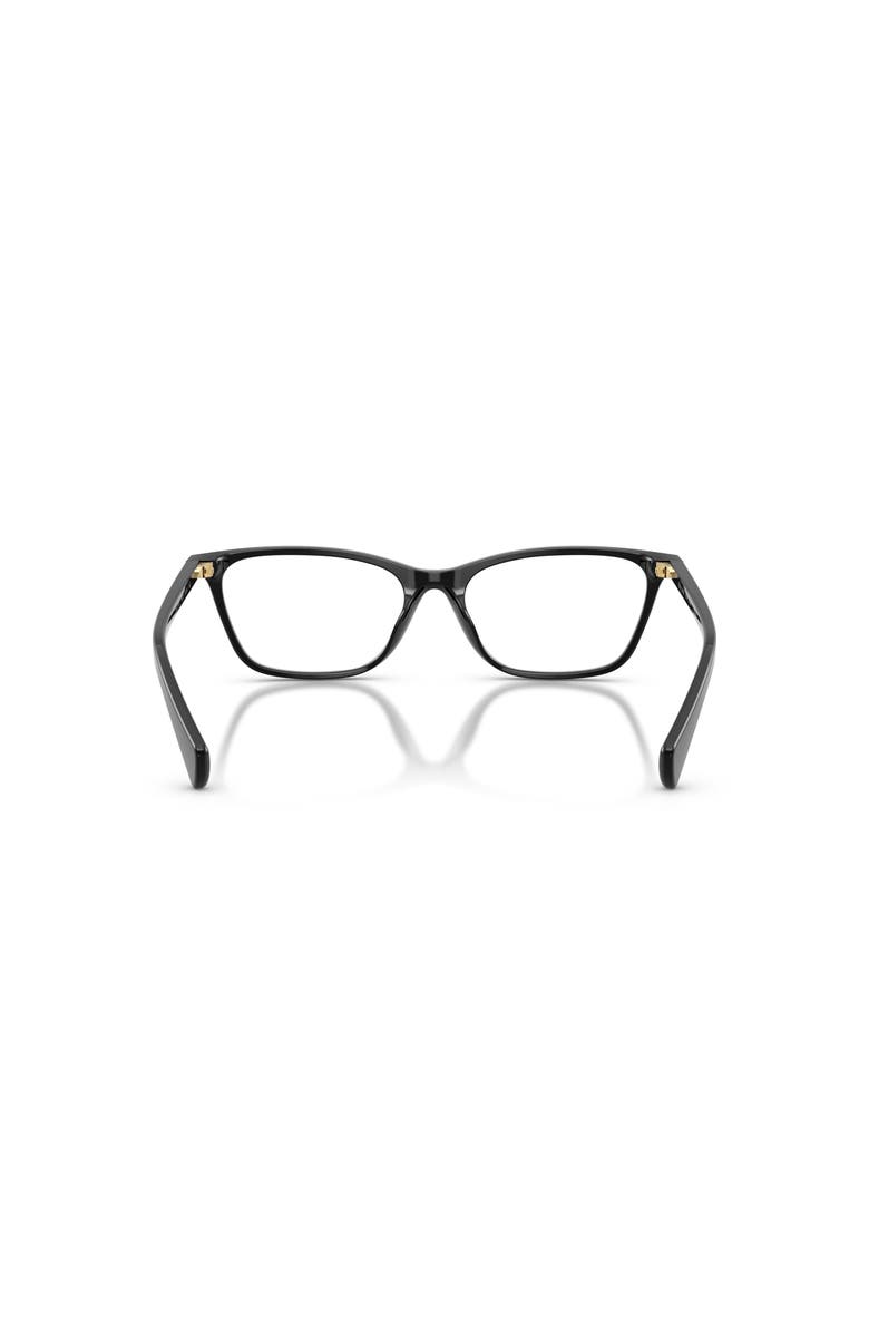 RALPH 55mm Rectangle optical glasses, Alternate, color, Black