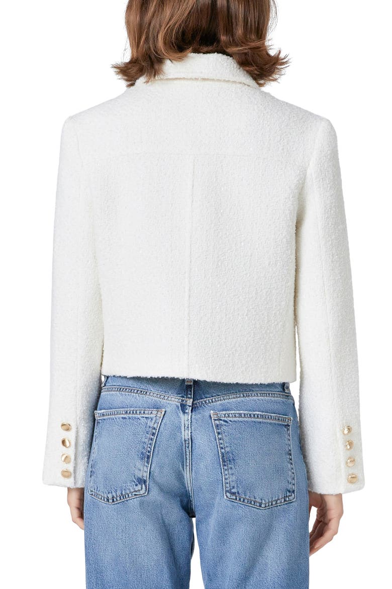 Bouclé Tweed Jacket, Alternate, color, CREAM